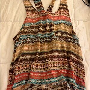 Millau Multicolor Abstract Tank Top